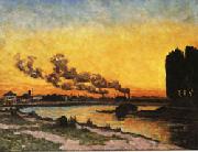 Armand Guillaumin Setting Sun at Ivry china oil painting artist